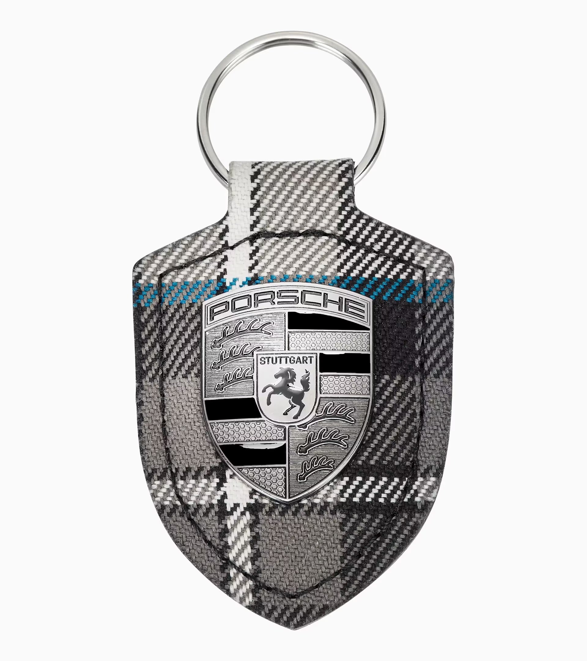 PORSCHE ポルシェ クレストキーホルダー ターボナイト グレー PORSCHE DESIGN ポルシェ クレスト キーリング キーホルダー