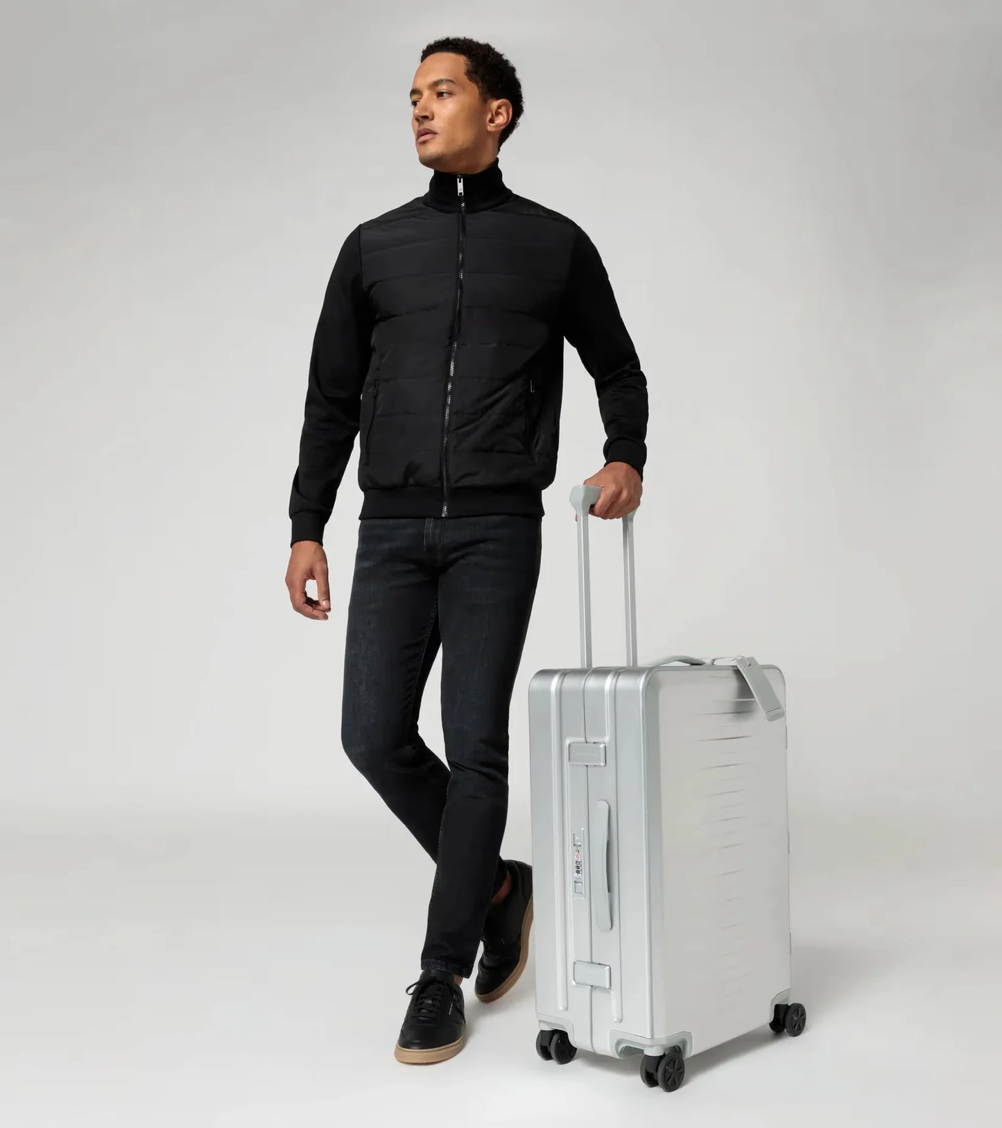 ポルシェデザイン・アルミニウム・トローリーケース Mサイズ - シルバー