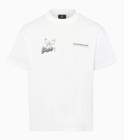 L’Art de L’Automobile x Porsche Tシャツ ユニセックス - ホワイト