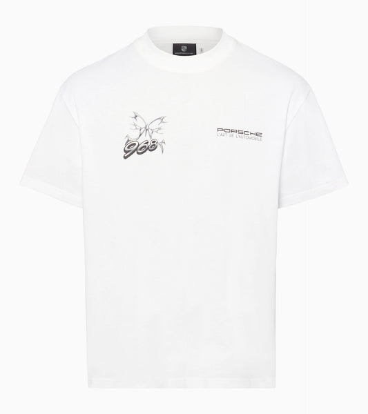 L’Art de L’Automobile x Porsche Tシャツ ユニセックス - ホワイト
