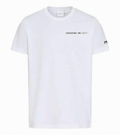 ユニセックス Tシャツ（ホワイト） – モータースポーツ75周年