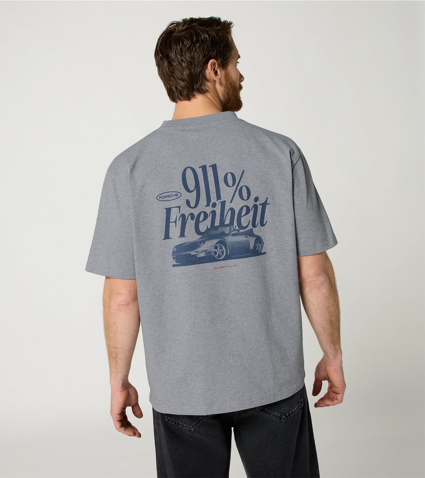 Tシャツ ダークグレー Retro - Porsche Fan Community